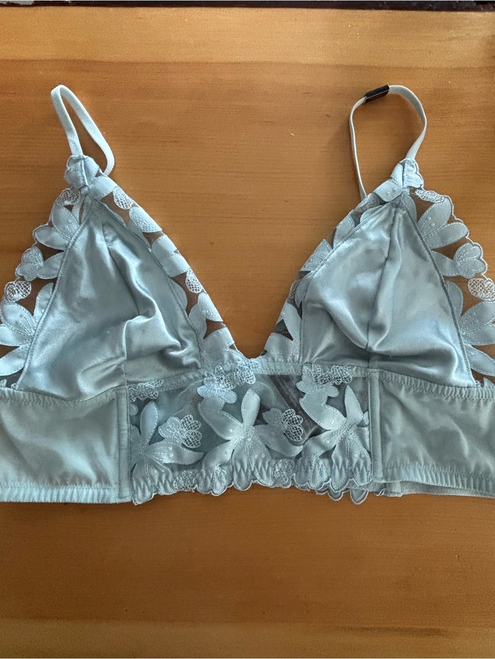 3 for $30- Victoria's Secret Satin & Lace Bralette in Light Blue